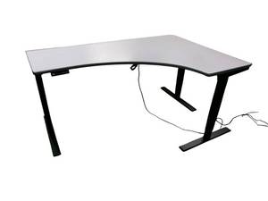 lot 82 image: Power Sit Stand Adjustable Desk Left Return