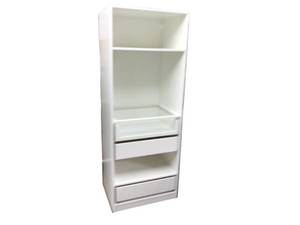 lot 109 image: Large Storage  Closet Organizer  Cabinet thats fully adjustable with 3 sliding drawers with the soft close feature