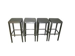 lot 120 image: 3 Metal Stools