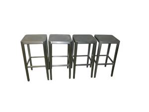 lot 121 image: 4 Metal Stools