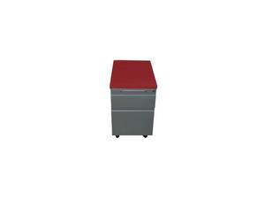lot 124 image: Pedestal File Cabinet on Wheels with Padded Top