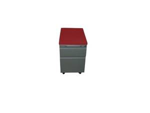 lot 125 image: Pedestal File Cabinet on Wheels with Padded Top