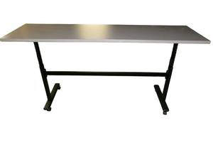 lot 157 image: High Top Nesting Table on Wheels