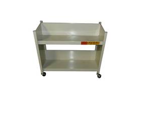 lot 158 image: 1 Small Rolling Cart  Book cart