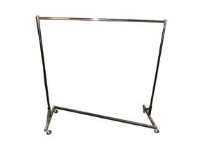 lot 162 image: Z-Bar Clothing Rack on Wheels