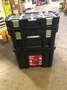 lot 46 image: Husky 22 in. Connect Rolling System Tool Box    Customer Returns See Pictures