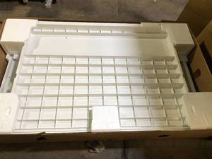 lot 53 image: Bootz  NexTile 4-Piece Wall Set Glossy Composite Finish  Customer Returns See Pictures