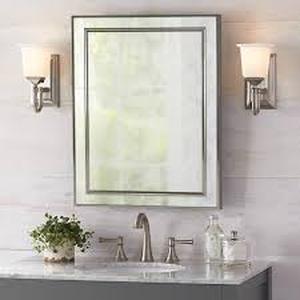 lot 3 image: 20 in. W x 26 in. H Rectangular Medicine Cabinet with Mirror   Customer Returns See Pictures