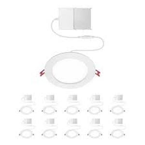 lot 41 image: Commercial Electric Value Series 6 in LED Slim Canless - White - (10-Pack)  Customer Returns See Pictures