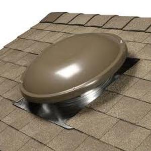lot 63 image: Master Flow 1250 CFM Weathered Wood Power Roof Mount Attic Fan   Customer Returns See Pictures