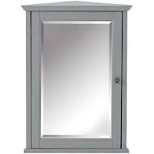 lot 40 image: Home Decorators Collection Hamilton 20 in. W x 27 in. H Rectangular Medicine Cabinet with Mirror Customer Returns See Pictures