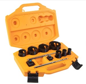 lot 2 image: Spyder 11-Piece Bi-Metal Hole Saw Kit