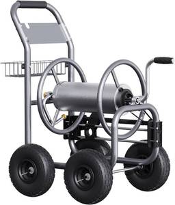 lot 8 image: Giraffe Tools Garden Hose Reel with Wheels