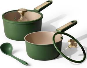 lot 22 image: Carote 2 Quart and 2.5 Quart Sauce Pan Set