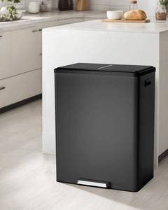 lot 25 image: Garvee Dual Trash Can for Recycling and Trash