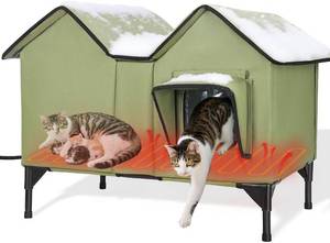 lot 51 image: Guzrok Heated Outdoor Cat House
