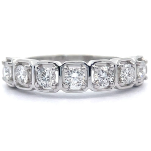 lot 49 image: 0.75 Carat Diamond Geometric Halo Ring VIDEO