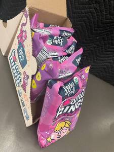 lot 14 image: SC 1 - LesserEvil Cosmic Rings Berry Blast Organic Snacks (4 Bags, 3oz Each, Exp. 5725)