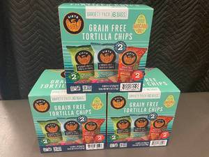 KY 2 - Bulk Lot Siete Grain Free Tortilla Chips Variety Packs - 3 Boxes (18 Bags Total)