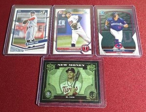 lot 5 image: (4) Brooks Lee Prospect Cards - Includes 1st Bowman