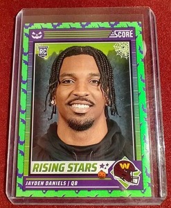 lot 6 image: 2024 Score-A-Treat Jayden Daniels Rookie - Green Bats