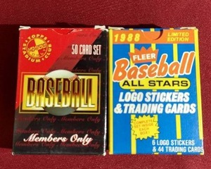 lot 18 image: (2) Mini Baseball Specialty Sets - 19881995