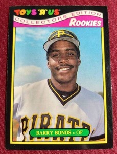 lot 19 image: 1987 Topps Toys R Us Rookies Barry Bonds - Uncommon Bonds Rookie