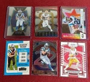 lot 20 image: (6) Christian McCaffrey Cards