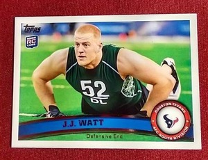 lot 22 image: 2011 Topps JJ Watt Rookie Card