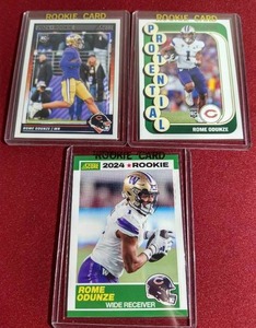 lot 26 image: (3) Score Rome Odunze Rookie Cards