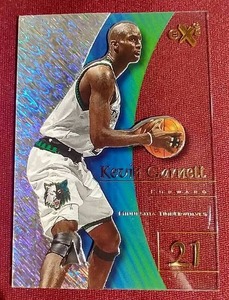 lot 33 image: 1997-98 E-X2001 Kevin Garnett Acetate Card