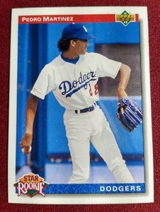 lot 40 image: 1992 Upper Deck Pedro Martinez Star Rookie Card