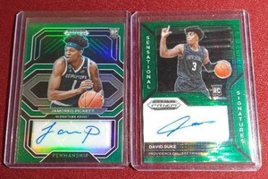 lot 46 image: (2) Prizm Basketball Rookie Autograph Cards