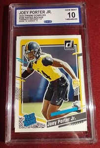 lot 56 image: 2023 Donruss Joey Porter Rookie Card - CCG 10