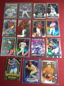 lot 67 image: (15) Baseball Rookie Cards - Nice Names, Refractors, Etc