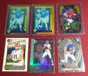 lot 70 image: (6) Kyle Trask Rookie Cards - Includes Prizms, Die-Cut, Etc