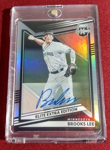 lot 74 image: 2022 Elite Extra Edition Autograph Brooks Lee Prospect Card