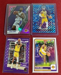 lot 81 image: (4) LeBron James Cards - (2) Prizms