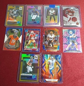 lot 86 image: (10) Football Rookie Cards - All Prizms