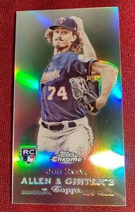 lot 91 image: 2022 Topps Allen & Ginter Chrome Joe Ryan Mini Rookie Variation