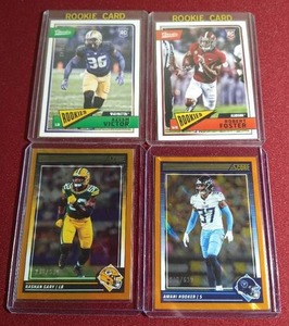 lot 94 image: (4) Numbered Football Cards