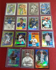 lot 96 image: (15) Baseball Cards - Vintage HOF, Refractors, Etc
