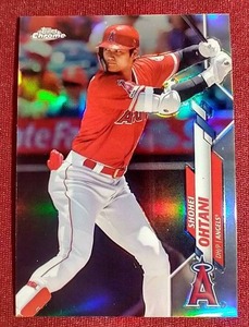 lot 103 image: 2020 Topps Chrome Shohei Ohtani Refractor Card