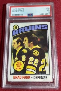 lot 120 image: 1976 Topps Brad Park - PSA 3