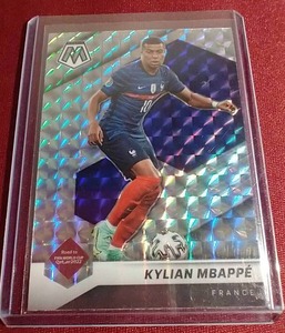 lot 145 image: 2021-22 Mosaic Kylian Mbappe Prizm Card