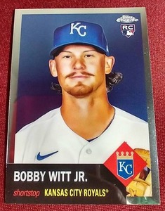 lot 151 image: 2022 Topps Chrome Platinum Anniversary Bobby Witt Jr. Rookie