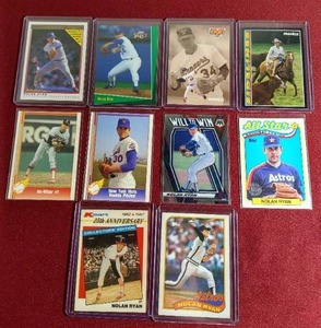 lot 160 image: (10) Nolan Ryan Cards