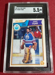 lot 170 image: 1983-84 O-Pee-Chee Grant Fuhr - SGC 5.5