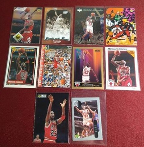 lot 173 image: (10) Michael Jordan Cards