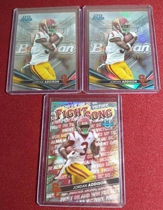 lot 186 image: (3) Jordan Addison Prospect Cards - (2) Refractors